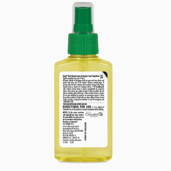 Repel Plant-Based Lemon Eucalyptus DEET Free 6 Hour Insect Repellent NWT - Picture 3 of 3
